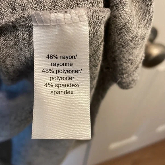 NWOT Maurice’s tunic top gray |Small 3/4” sleeve - Picture 7 of 7